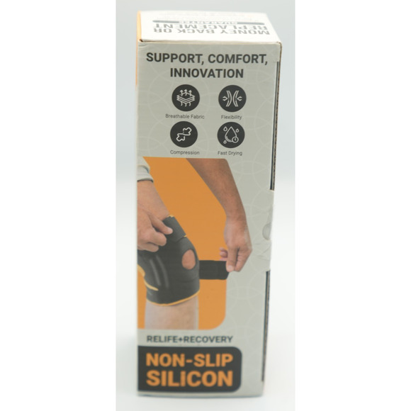 DR. BRACE ELITE Knee Brace With Side Stabilizers & Patella Gel Pads XL - Picture 2 of 6